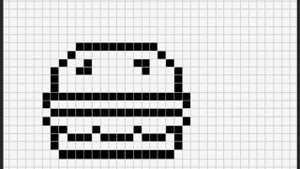 Pixel Mania Рисуем по клеточкам ! | Бургер