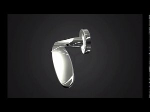 Интерактивная 3D модель хромированной ручки