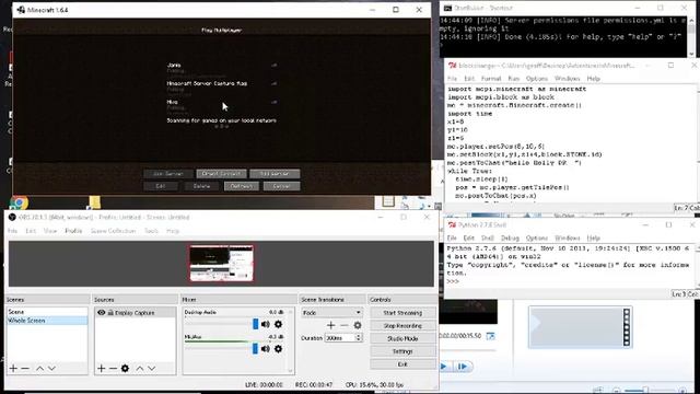 Smelly Doggy INFO 1 Tools needed to videoing Minecraft and using Python to modify Bukkit Server смотреть онлайн