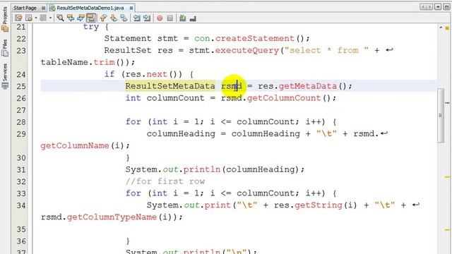 JDBC Class Lecture(ResultSetMetaData example)- Class 09 смотреть онлайн