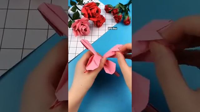 Origami Rose Making Craft || Thats Fabulous 🤐 Try To create😅 - #Short