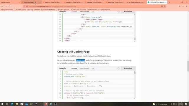 How to configure  PHP MySQL CRUD Application via cpanel