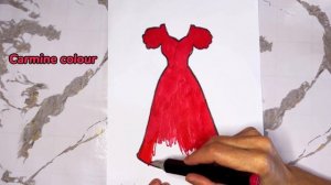 paint a beautiful dress|with sparkles|easy coloring books for children