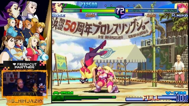 Rose Arcade Mode Playthrough | STREET FIGHTER ALPHA 3 MAX (2006) - B_Ninja's SF Legacy 2023 смотреть онлайн