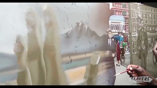 Imaginative Painting of Jomo Kenyatta's Arrival in 1929 London смотреть онлайн