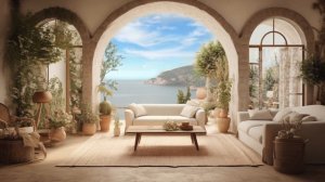 Summer Ambience 🌊☀️   Seaside Soundscape & Beach House Ambience   Relax, Sleep, Meditate, Study