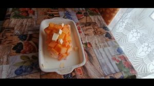 Из ТЫКВЫ КАША с рисом//из замороженной//в духовке//десерт//зимний лес,прогулка