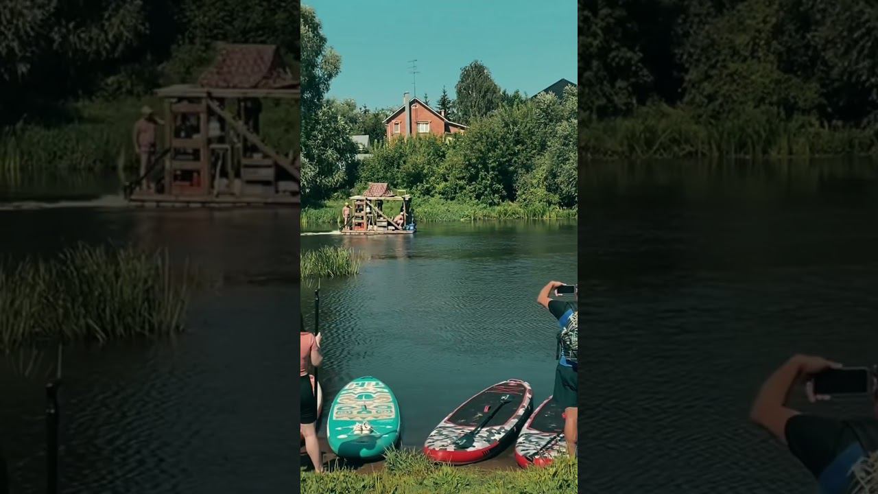 На самодельном плоту по Клязьме смотреть онлайн