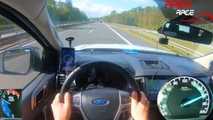 ? Ford Ranger T6 3.2 TDCi | Top Speed | POV | Autobahn | Acceleration 0-100