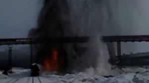 Норильский Никель слив шлака.flv