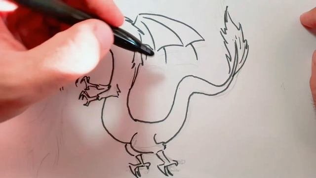 Как нарисовать дракона?!?! #учимсярисовать