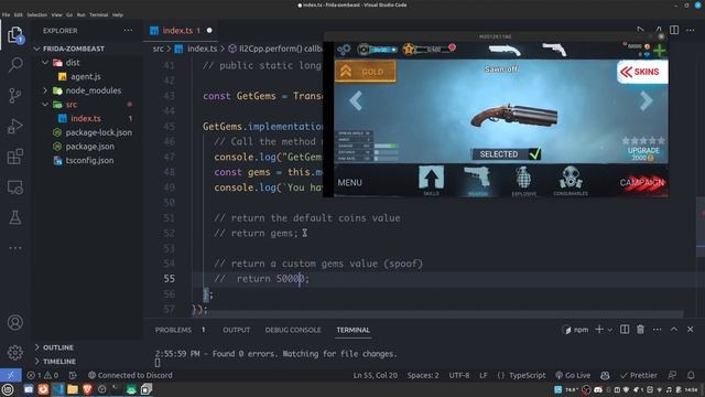 Frida Modding Unity Il2cpp game  on Android Demo