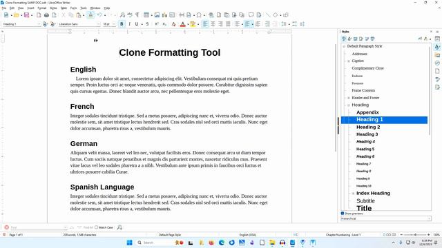 How to use the Clone Formatting tool in LibreOffice Writer смотреть онлайн