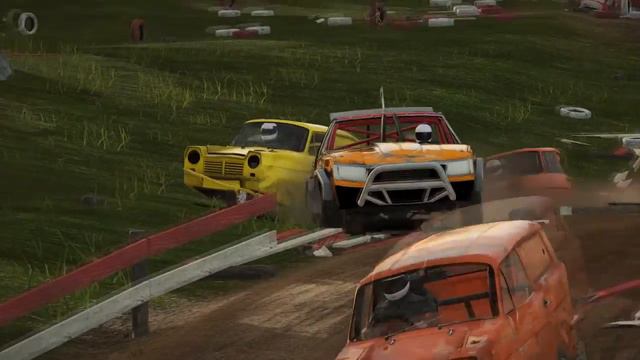 Wreckfest (PC) Rammer RS Vs 23 Supervans At Midwest Motocenter Main Loop смотреть онлайн