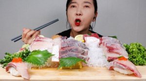 순탄치 않았던 방어회 리얼사운드 먹방 ASMR RAW FISH YELLOWTAIL(BANGEO-HOE) MUKBANG EATING SOUNDS NO TALKING | NAJIN
