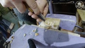 Как с помощью клюкарзы сделать черпало для деревянной ложки