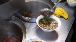 Beef Noodle Soup, Braised Food(Bean Curd, Egg, Sea Kelp, Fried Fish Cake), Century Egg with Tofu