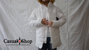 Alpha Industries Slim Fit N-3B White (белая)