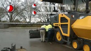 Подготовка асфальтоукладчика Volvo к работе