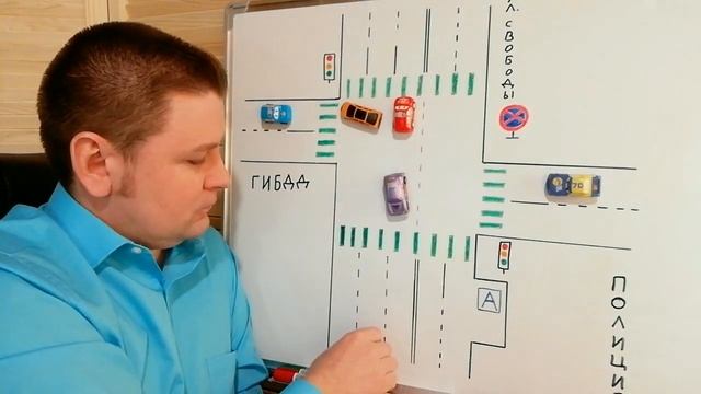 Перекресток со смещением! Как правильно проехать? Разбираем на примере! смотреть онлайн
