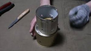 МИНИ ПЕЧЬ - "ЩЕПОЧНИЦА" из консервных банок MINI-OVEN, out of tin cans