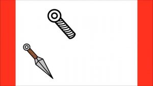 HOW TO DRAW A KUNAI KNIFE