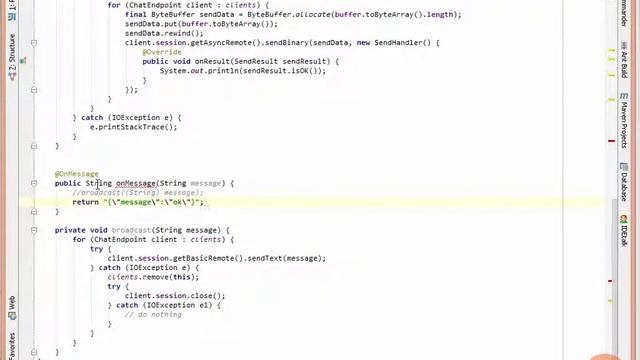 16 Intro to the Java API for WebSockets Returning Data From a Message Handler смотреть онлайн