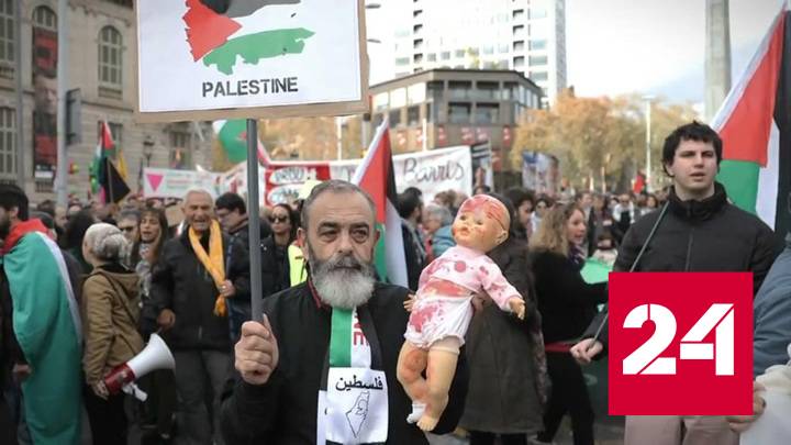 В США, Испании и Германии прошли пропалестинские демонстрации - Россия 24