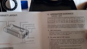 распаковка Пусковое зарядное устройство бустер 20000 мА/ч High Power пускач Jump starter