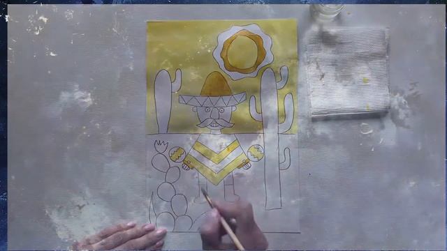 Пізнавальне малювання « Веселий мексиканець»