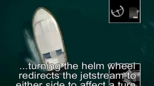 Управление катером с одним водомётом. Маневрирование.