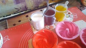 ЖЕЛЕ ТРЕХСЛОЙНОЕ/ РЕЦЕПТ ДЕСЕРТА/@ АЛЛА КОРБУТ.ВКУСНАЯ КУХНЯ.