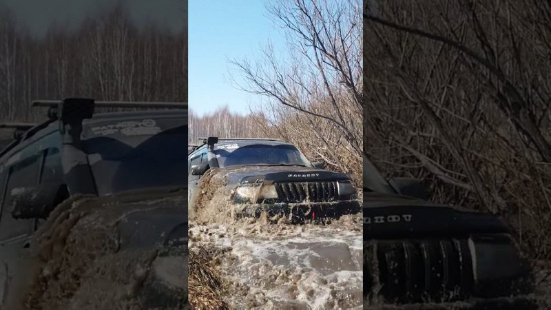 УАЗ ПАТРИОТ ЧЕРЕЗ БРОД #4х4 #оффроад54 #offroad #джипы #бездорожье