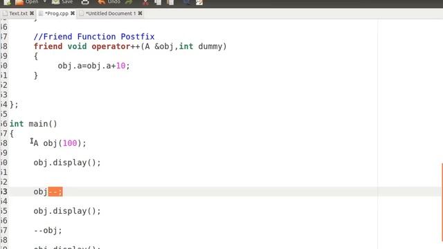 Operator overloading " ++obj & obj++ " in C++