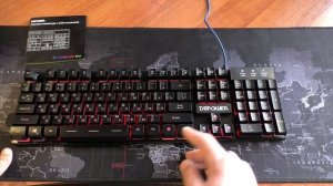 ОБЗОР и распаковка клавиатуры DBPOWER  с подсветкой