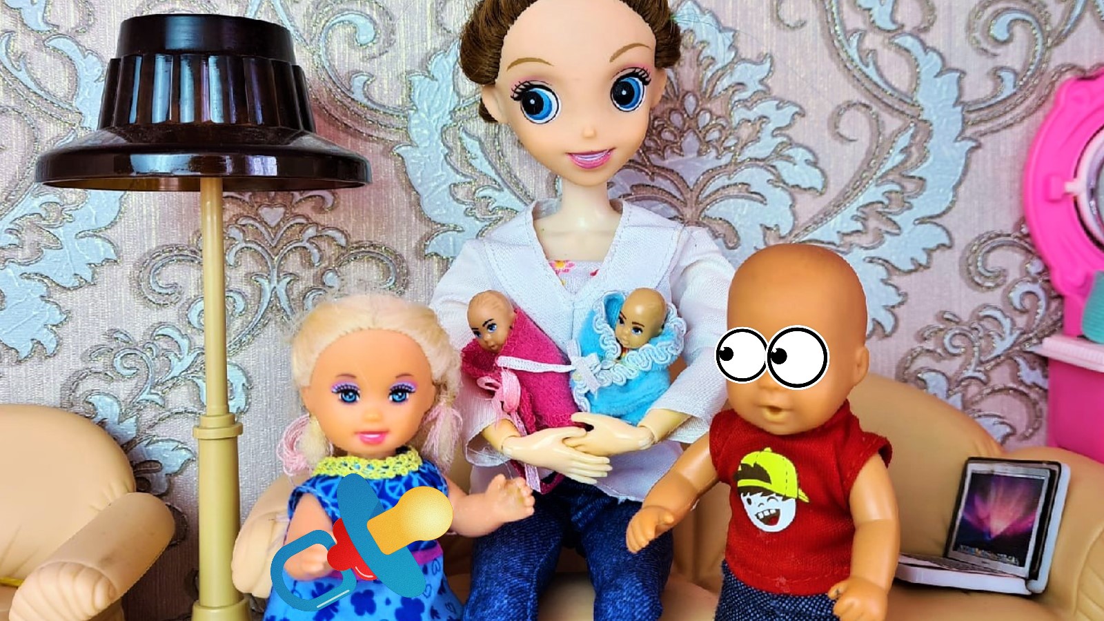 Даринелка тв веселая семейка. Катя и Макс веселая семейка куклы. Куклы из мультиков.