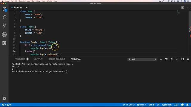 Typescript: type guards