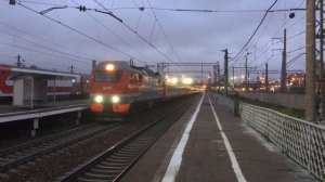 Вечерние скорые поезда и ласточка Ленинградского направления Окт. ЖД