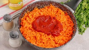 Икра из моркови с томатной пастой