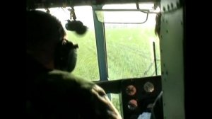 Полет на вертолете.Вид с кабины!