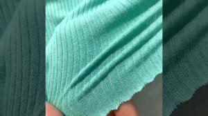 Elastane 93% rayon 7% spandex plain dyed ribbed knitted fabric for clothing