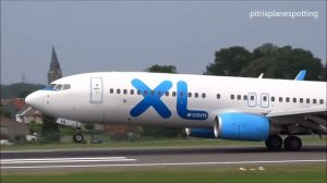 XL Airways France (F-HJUL) Boeing 737-8Q8(WL) landing 25L at Brussels Airport