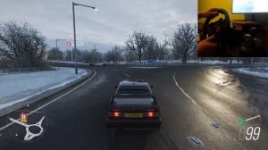 Mercedes 190E Evolution II - Forza Horizon 4 / Gameplay / Logitech G29