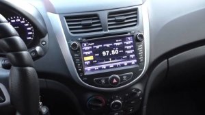 Магнитола LeTrun на Hyundai Solaris 2013 года