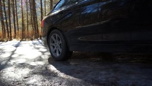 Test New Michelin Alpin 5 (winter) tyre grip on ice with a BMW 3GT
