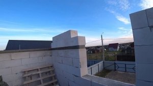 Фронтоны двухскатной крыши / Фронтон крыши / Фронтон своими руками / Фронтон из газобетона / Крыша