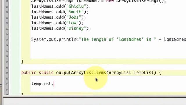Java Tutorial: ArrayList смотреть онлайн