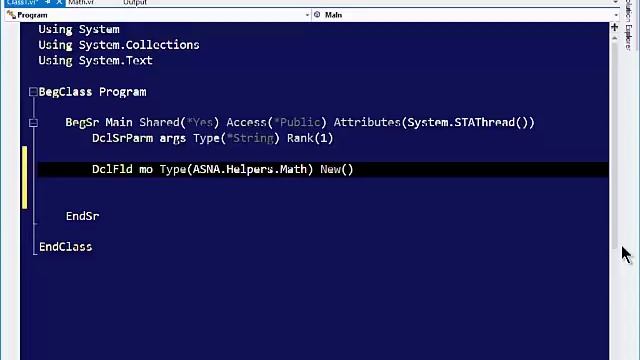 Create and use a class library with ASNA Visual RPG смотреть онлайн