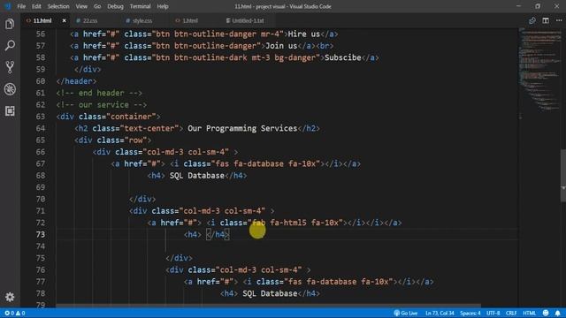 full website design in html and css and bootstrap | website design for beginners | web development смотреть онлайн