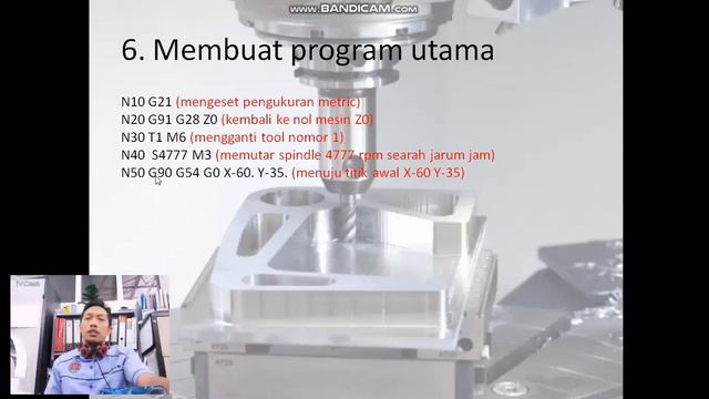 CNC Milling Mitsubishi M70 - Basic Program - Sub program